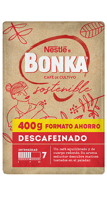 Café Bonka Molido Descafeinado Frontal