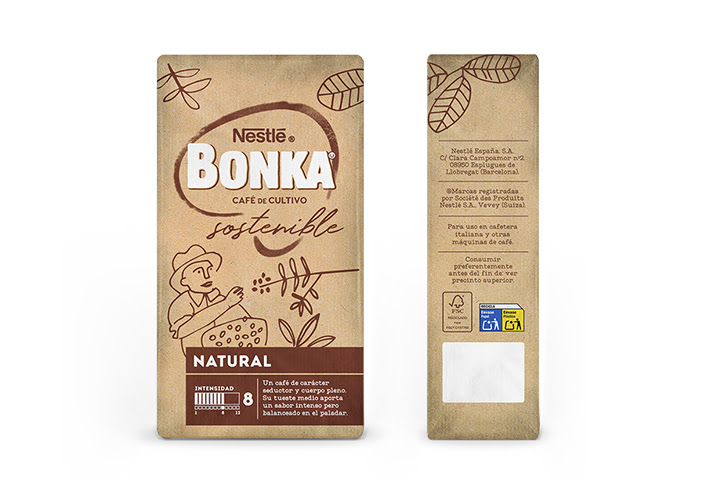 Paquete de Bonka molido natural